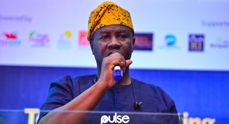 Lagos governorship candidate, Babatunde Gbadamosi, speaking at a town hall meeting with presidential candidates on the state of Nigeria's housing market at the University of Lagos on Saturday, January 12, 2019