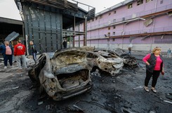 Nocny zmasowany rosyjski atak na Kijów. Są poważnie ranni