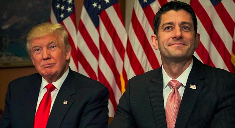 President-elect Donald Trump and House Speaker Paul Ryan (R-WI).