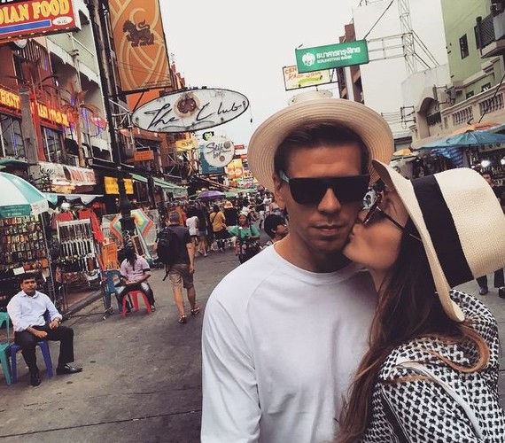 Marina Łuczenko i Wojciech Szczęsny w Tajlandii