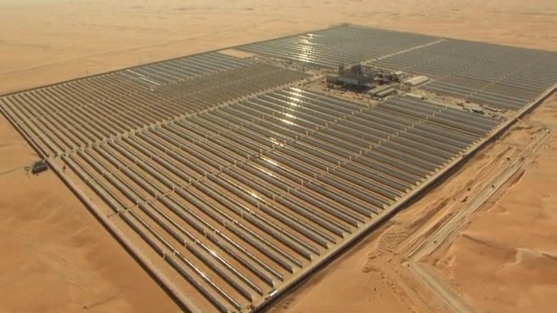 Największe elektrownia solarna na świecie - Shams - Abu Dhabi