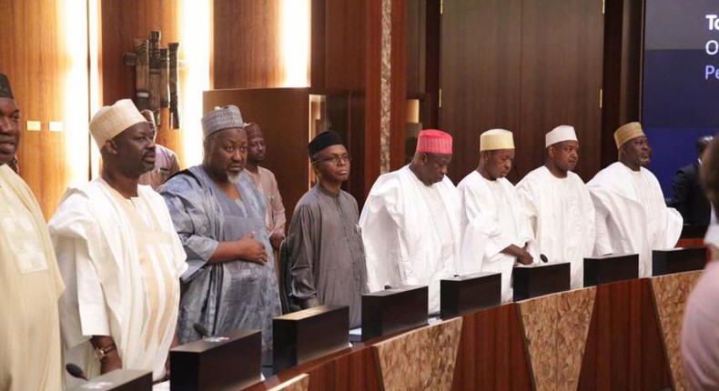 State governors during a meeting in Abuja