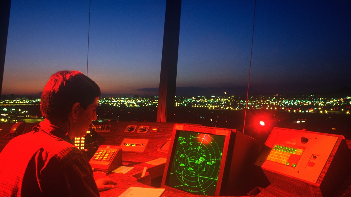 Kontrolor letenja - ilustracija