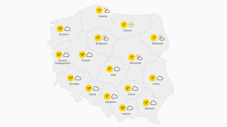 Pogoda dla Polski - 6 marca. Prognoza pogody