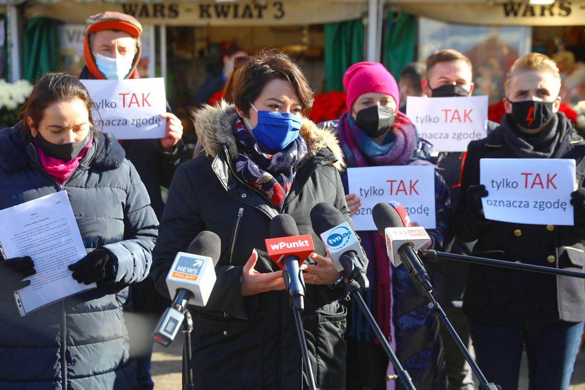 konferencja prasowa posłanek Lewicy