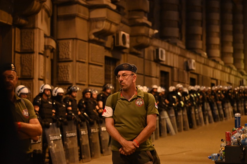 Policija kod zgrade Vlade Srbije