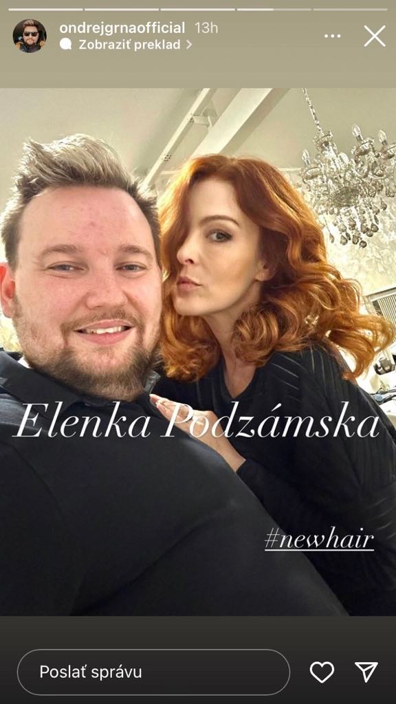 Herečka so svojim kaderníkom