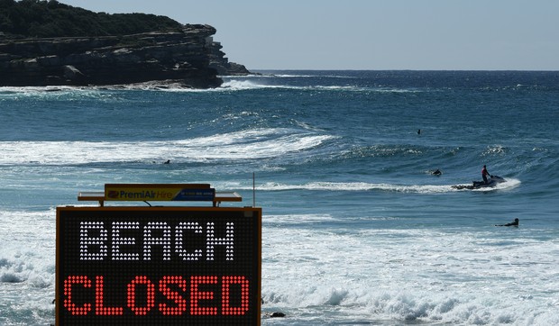 Bronte plaža u Sidneju australija koronavirus