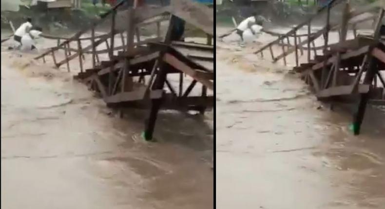 FixTheCountry convener cries as wooden bridge collapse causes woman's death 