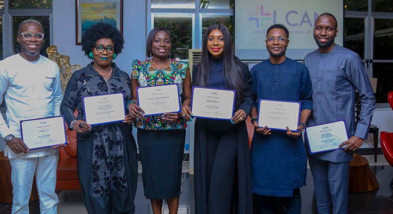 Newly inaugurated LCAN executives