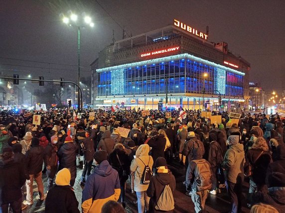 Kraków - Protesty przeciwko decyzji TK 