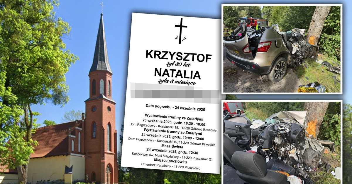Warmia zaleje się łzami. Natalka i jej tata spoczną w jednej trumnie. "Boże, jaka tragedia"