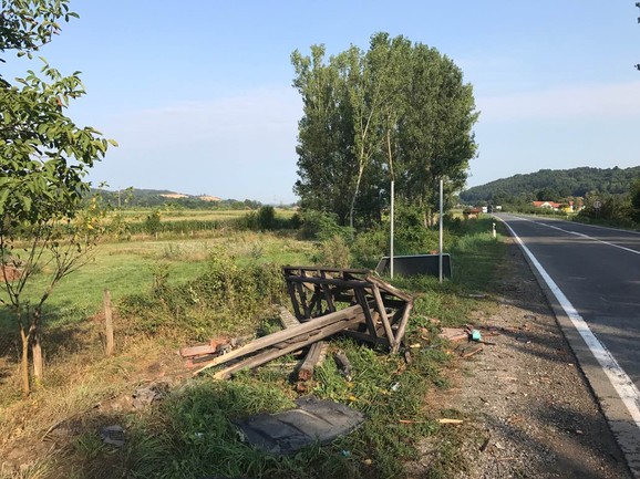 Mesto jezivog udesa na Ibarskoj