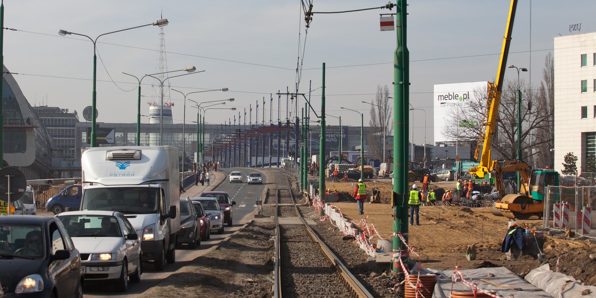 Dojście do dworca PKP w Poznaniu