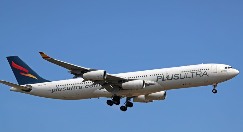 The incident occurred on a Plus Ultra Lneas Areas flight.Urbanandsport/NurPhoto via Getty Images