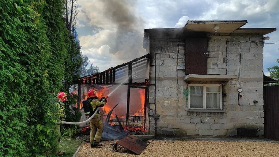 Pożar w Oświęcimiu