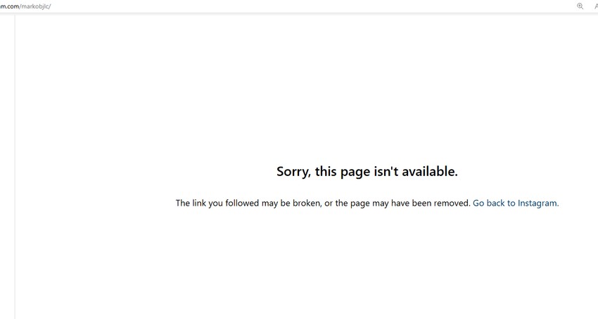 Marko Bijelić obrisao Instagram profil