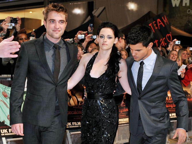 Robert Pattinson, Kristen Stewart i Taylor Lautner w Londynie