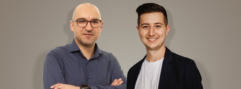 Od lewej: Przemysław Głośny, CEO Useme oraz Adam Weber, CEO Pomelody