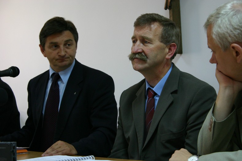 Marek Kuchciński i Kazimierz Jaworski, 2004 r.