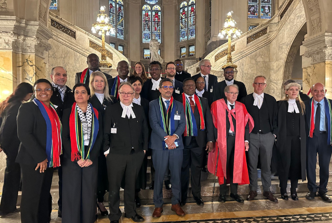The South African legal team at the ICJ. (Photo: via @sahouraxo Twitter page)