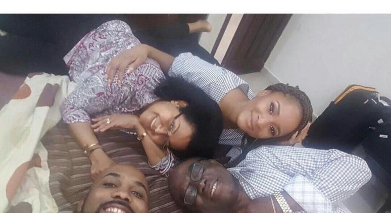 Adesua Etomi meets Banky W's parents