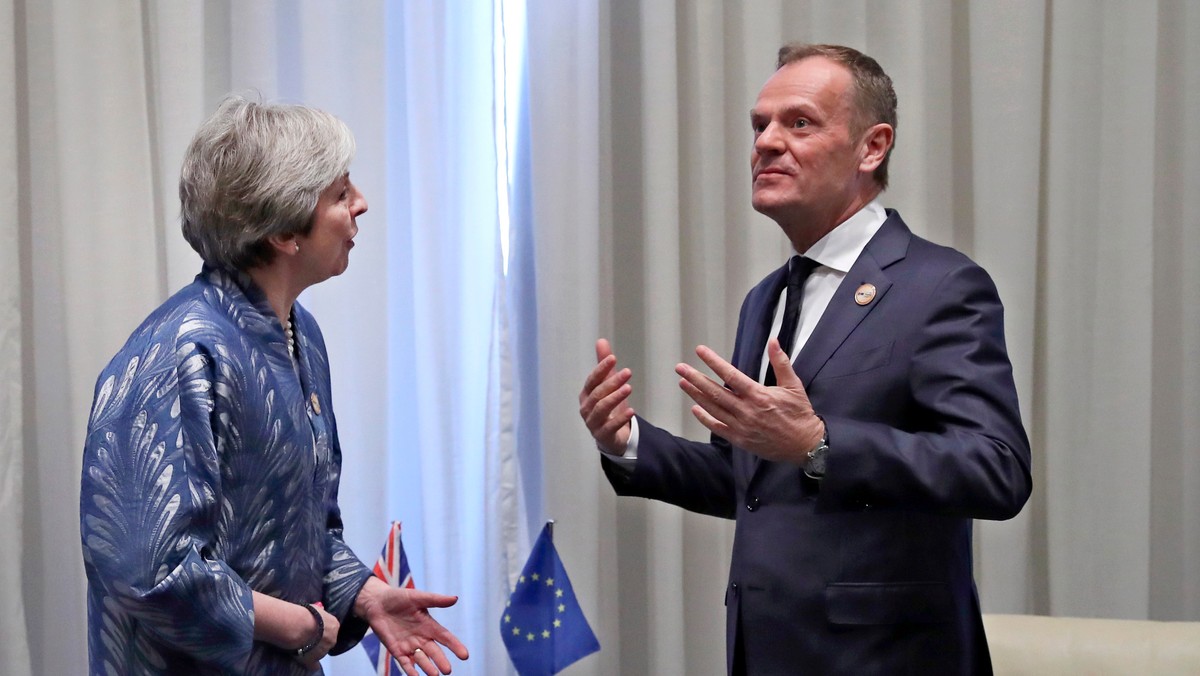 Theresa May i Donald Tusk