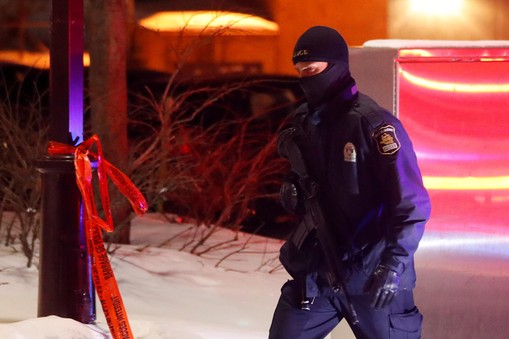 policja Kanada meczet w Quebec City