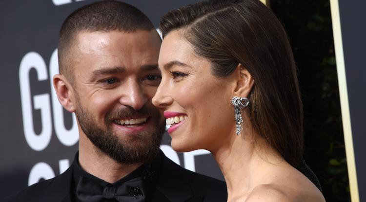 Justin Timberlake és felesége, Jessica Biel