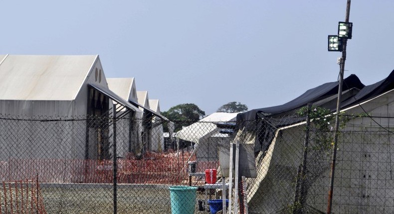 The Ebola virus treatment center where three people are currently being treated is seen in Paynesville, Liberia, November 23, 2015. REUTERS/James Giahyue/Files