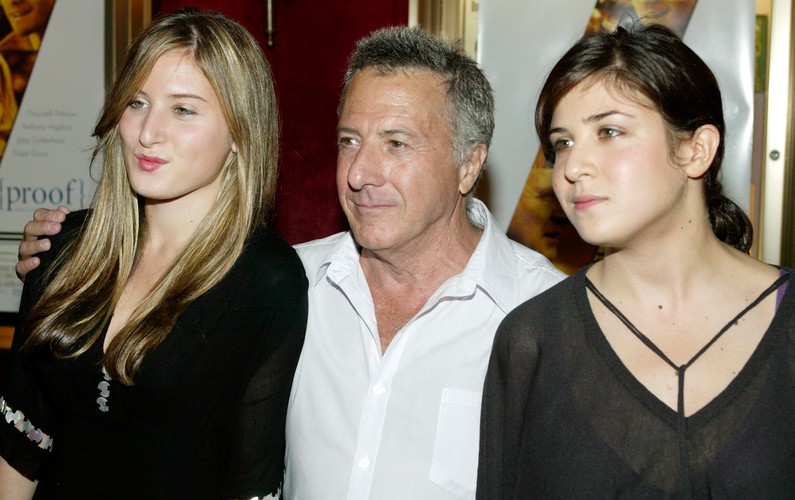 Dustin Hoffman z córkami Ali i Becky (2005)