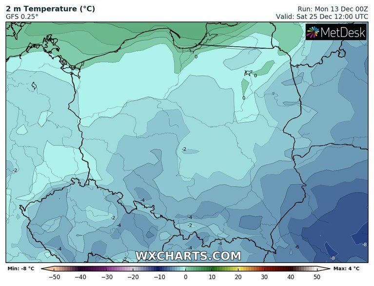 25 grudnia z mrozem w całej Polsce?