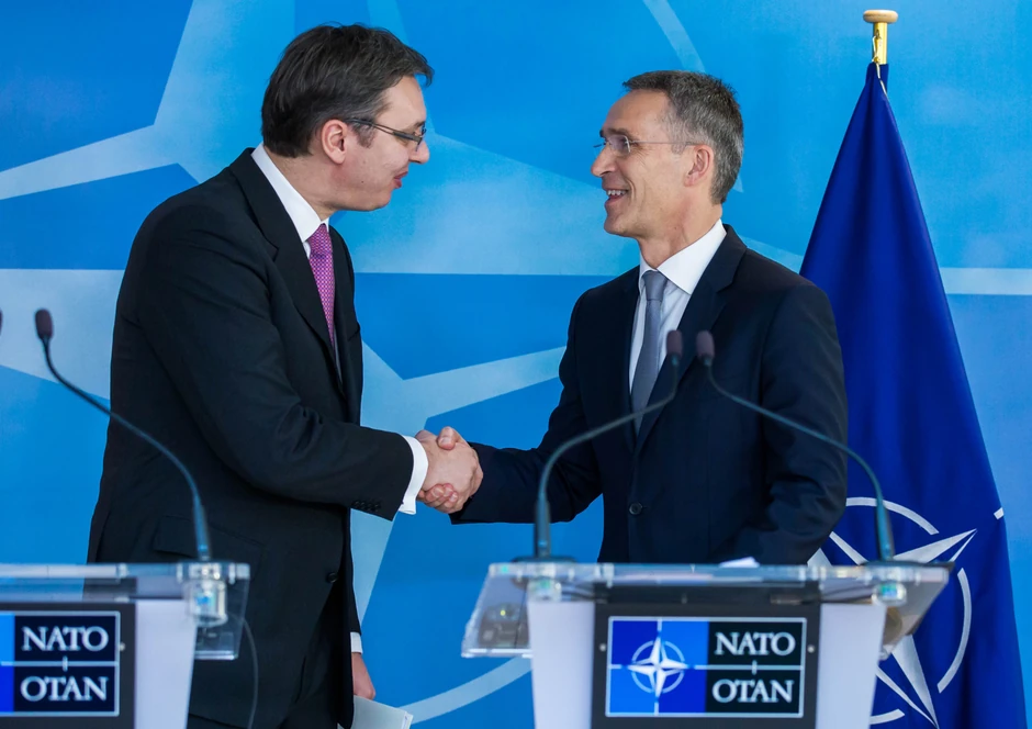 Aleksandar Vučić i Jens Stoltenberg