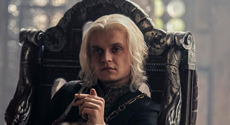 Tom Glynn-Carney as Aegon II Targaryen in House of the Dragon season two.Ollie Upton/HBO