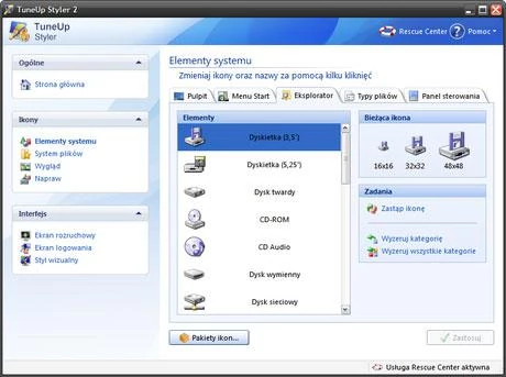 TuneUp Styler 2 – zmień wygląd swojego systemu.