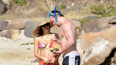 Channing Tatum i jego ciężarna żona wypoczywają na plaży