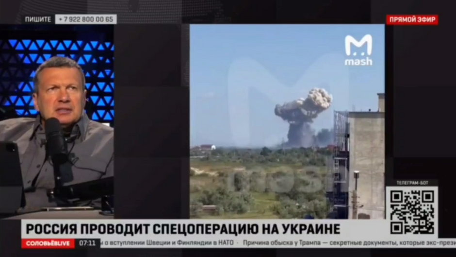 Władimir Sołowiow jest wzburzony wybuchami na Krymie