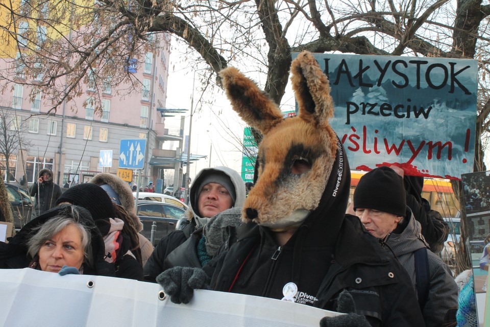 Protest przeciwko zmianie w Prawie łowieckim. Piotr Halicki 11