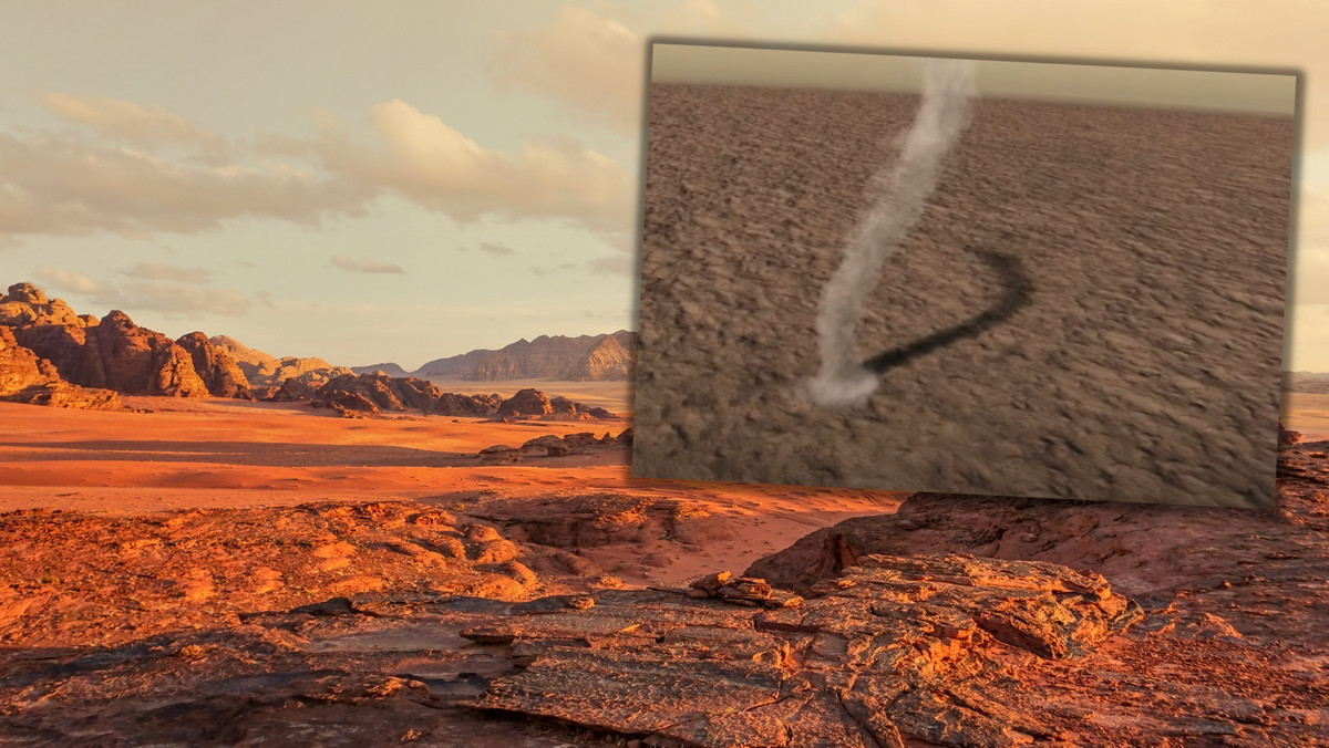 Niesamowite nagranie z Marsa. Uchwycono "pyłowego diabła"
