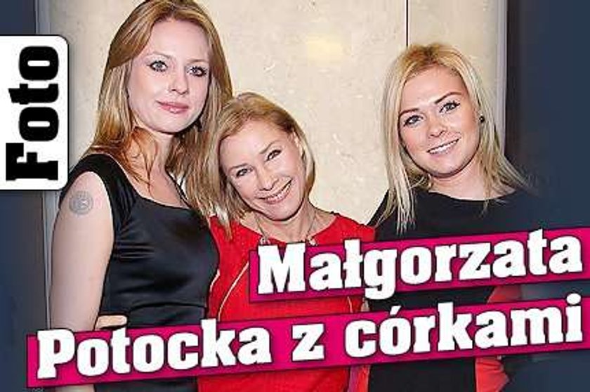 Małgorzata Potocka z córkami. Foto