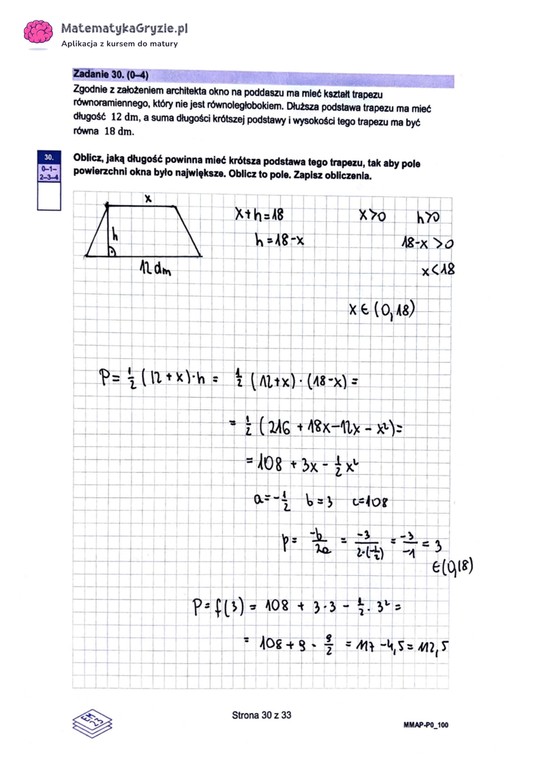 Matura z matematyki