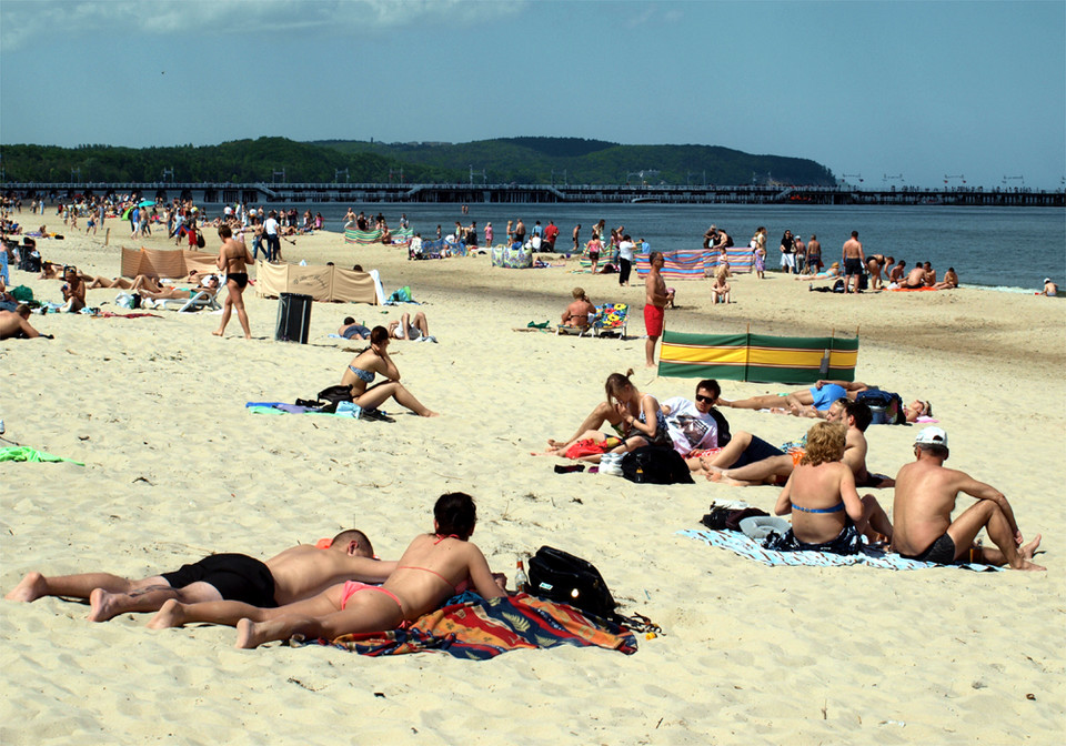 Najszersze plaże Polski - Sopot