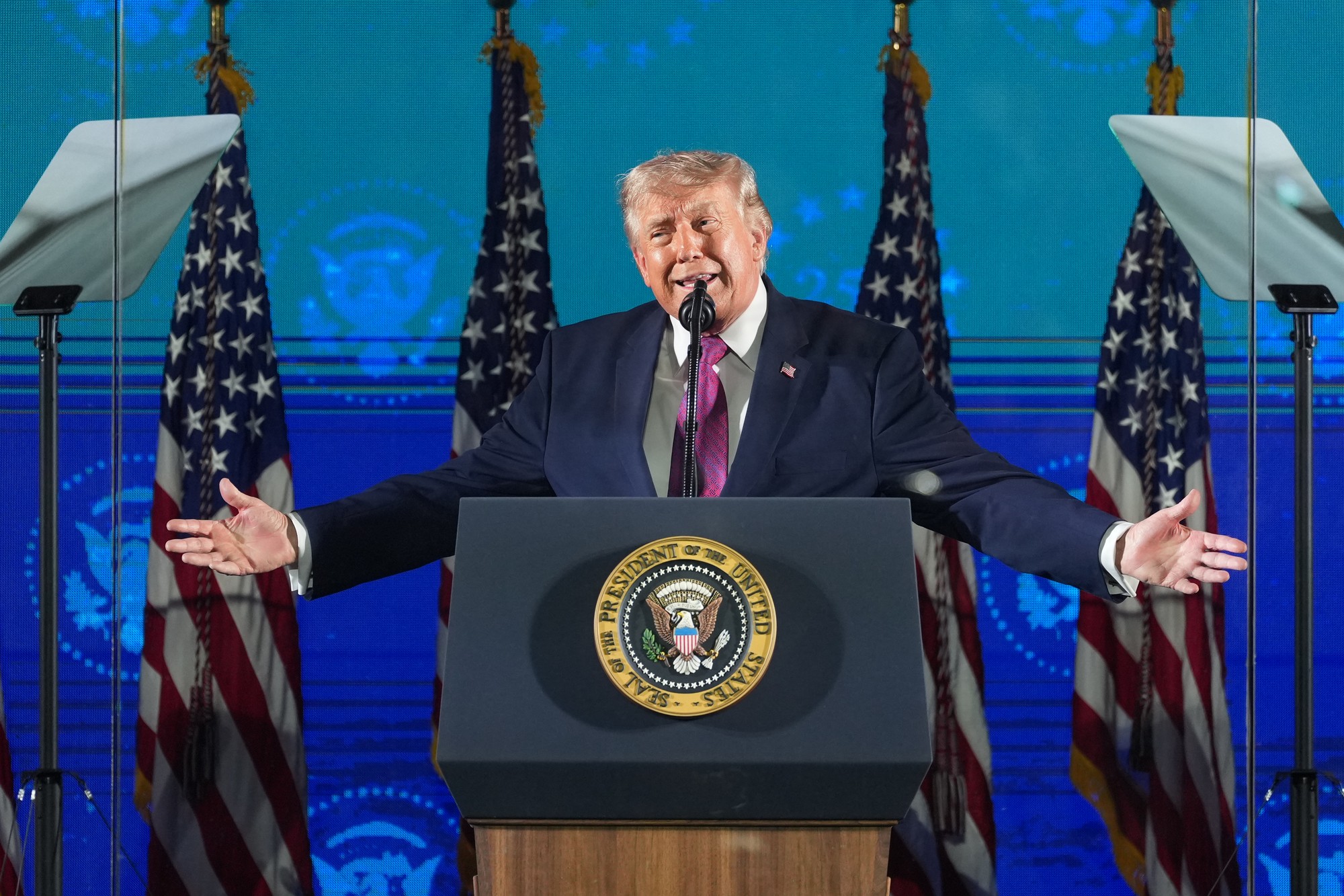 Donald Trump otvoril oslavy 250. výročia nezávislosti prejavom o hrozbe komunizme.