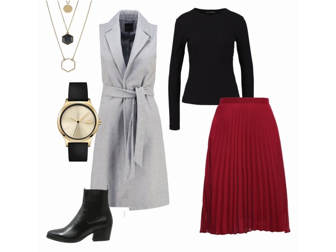 STYLIZACJE z plisowaną spódnicą