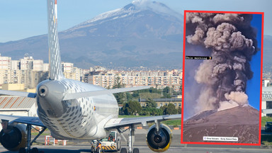 Ośmiokilometrowa chmura pyłu po wybuchu Etny. Lotnisko w Katanii zawiesza loty