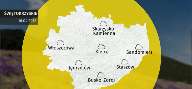 Prognoza pogody dla woj. świętokrzyskiego - 16.04