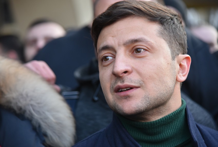 Komičar Volodimir Zelenski je trenutno u vođstvu