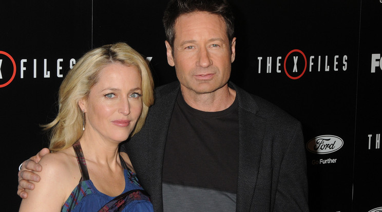 A színészek, Gillian Anderson és David Duchovny is szívesen bújnának újra Scully és Mulder ügynök bőrébe /Fotó: Northfoto