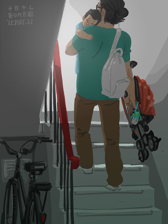 Ilustrator BLUE i njegov sin