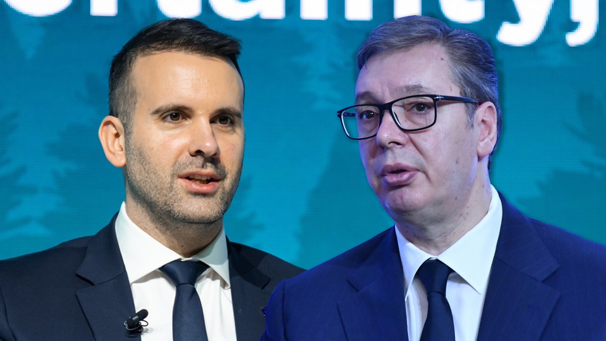 Aleksandar Vučić i Milojko Spajić